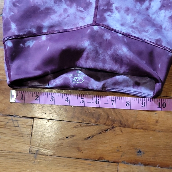 Ivory Ella purple reddish high waisted tie dye leggings xs - Picture 9 of 13